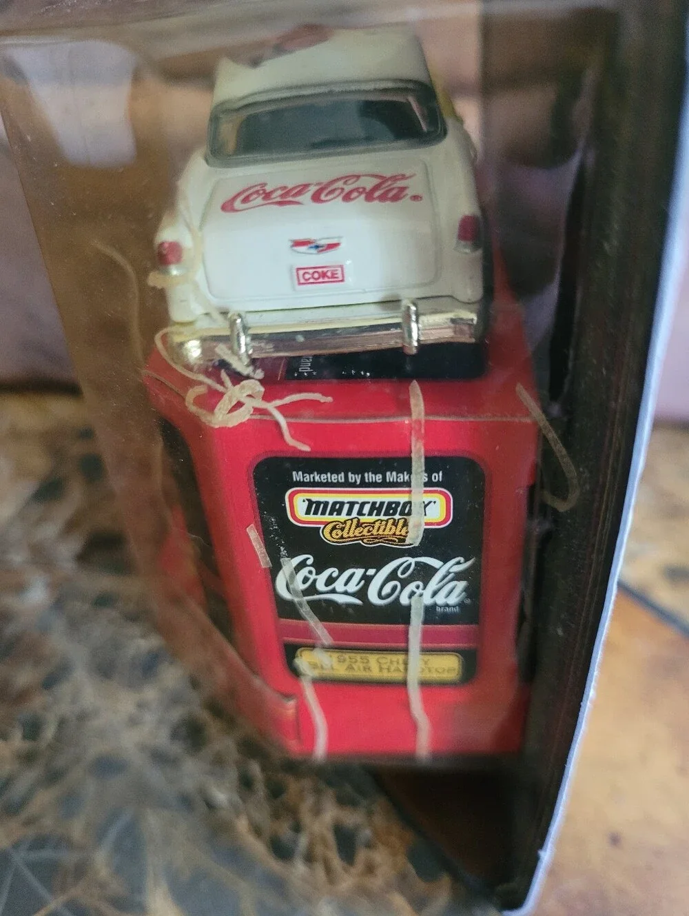 Matchbox Collectibles Coca-Cola 1955 Chevy Bel Air Hardtop - Yellow & White